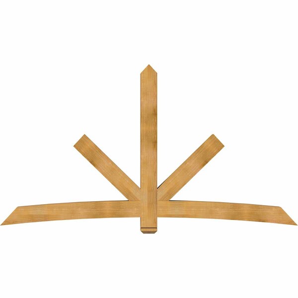 Ekena Millwork Alberta Rough Sawn Timber Gable Bracket, Western Red Cedar, 108"W x 58"H x 6"D x 6"F, 13/12 Pitch GBW108X58X0606ALB00RWR - main